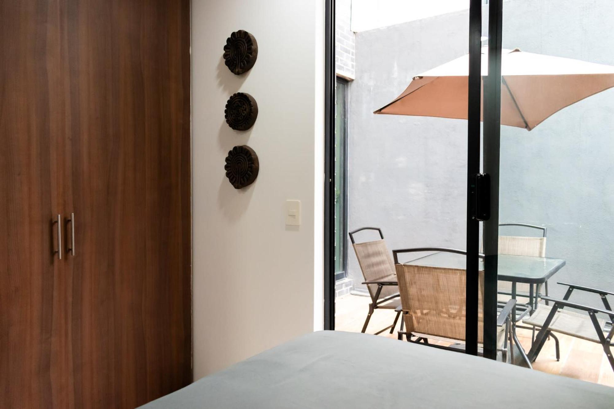 Terraza Departamento Cerca De Santa Fe Kingsize Apartamento Cidade do México Exterior foto